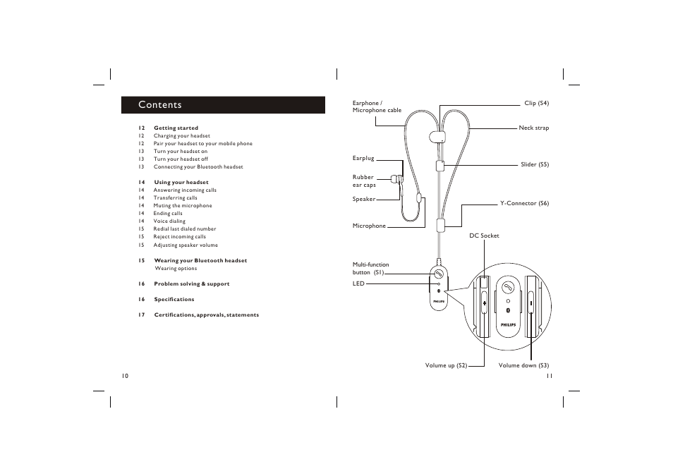 Philips Bluetooth Headset SHB1300 User Manual | Page 6 / 9