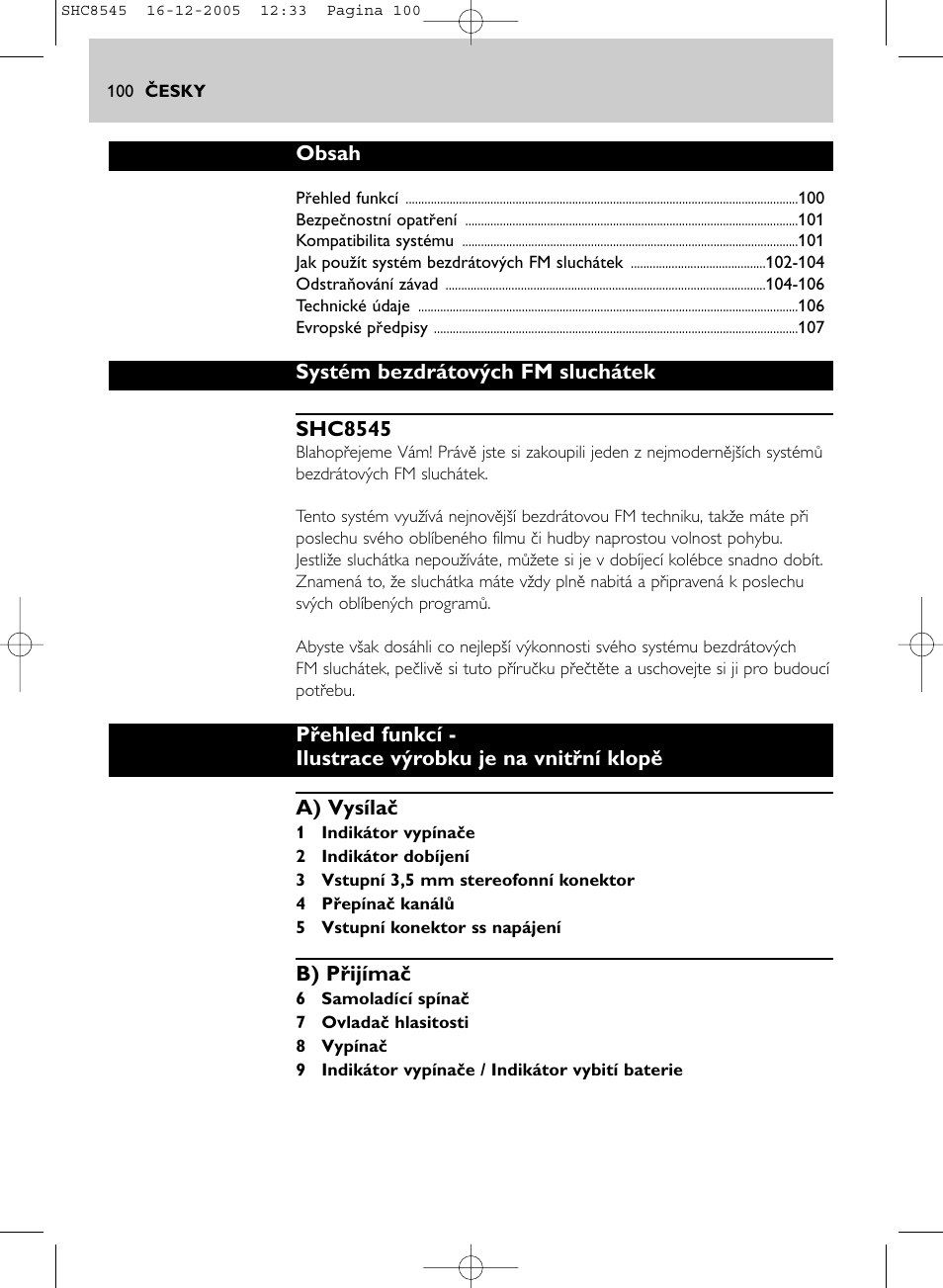 Philips SHC8545-05 User Manual | Page 100 / 149