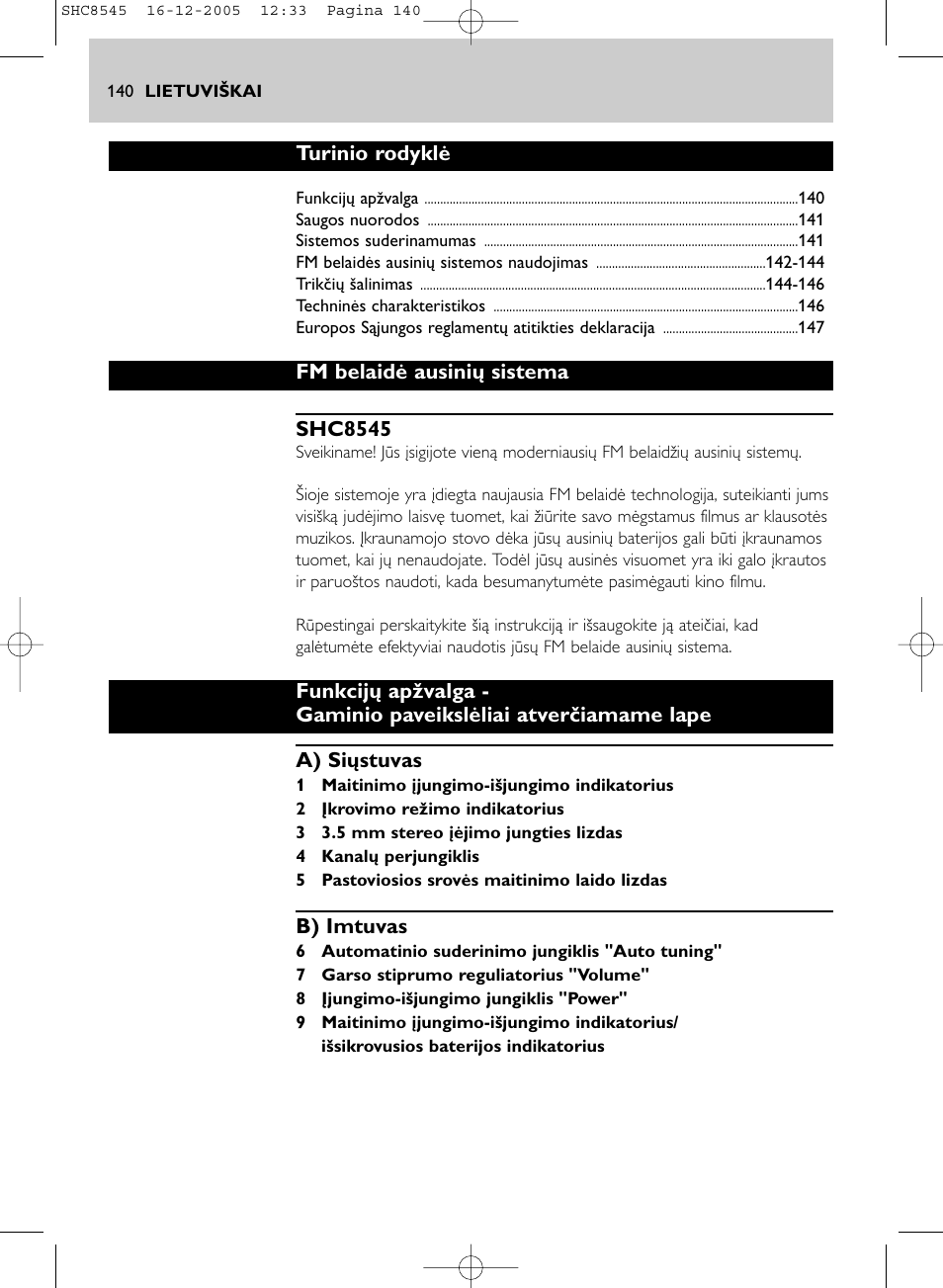 Philips SHC8545-05 User Manual | Page 140 / 149