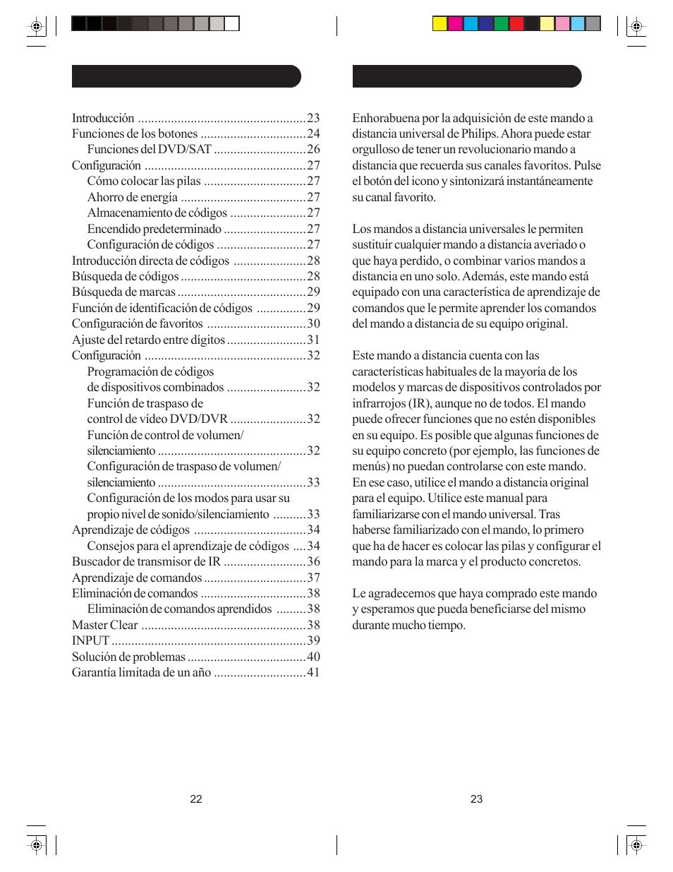 Philips Perfect replacement Universal remote control SRU4106 6 in 1 User Manual | Page 12 / 33