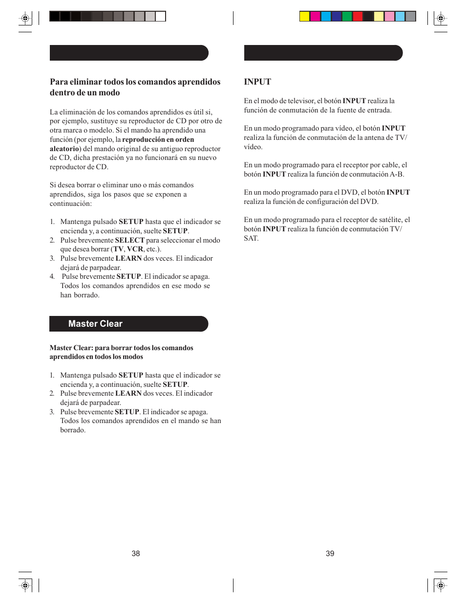 Philips Perfect replacement Universal remote control SRU4106 6 in 1 User Manual | Page 20 / 33