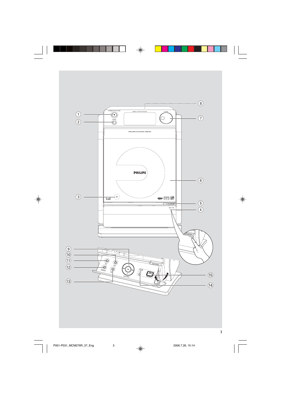 Philips MCM276R-37B User Manual | Page 3 / 34