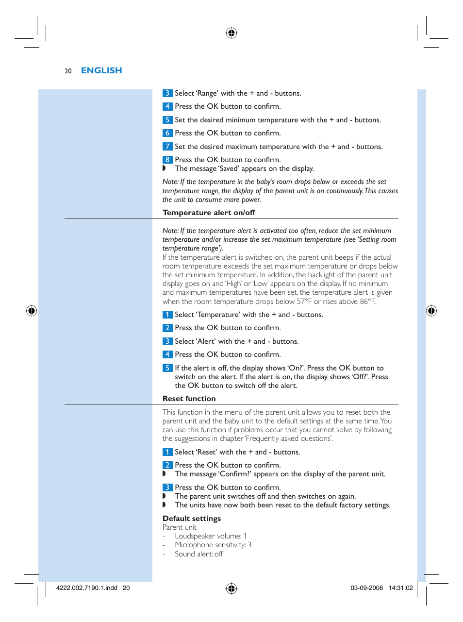 Philips SCD520-00 User Manual | Page 20 / 74