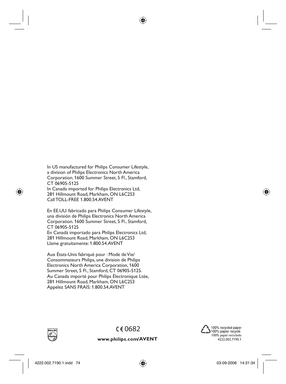 Philips SCD520-00 User Manual | Page 74 / 74