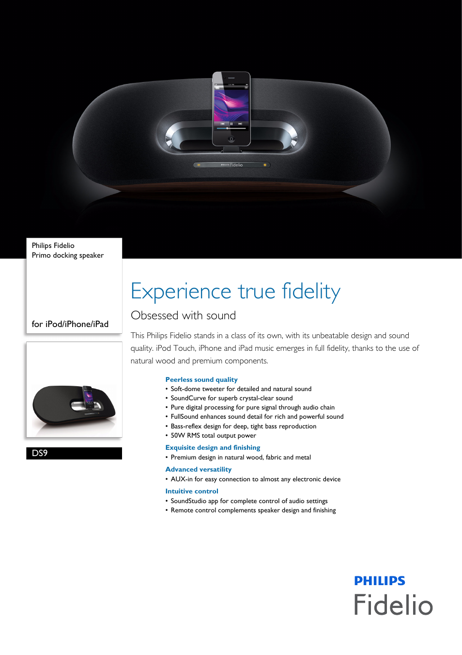 Philips DS9-37 User Manual | 3 pages