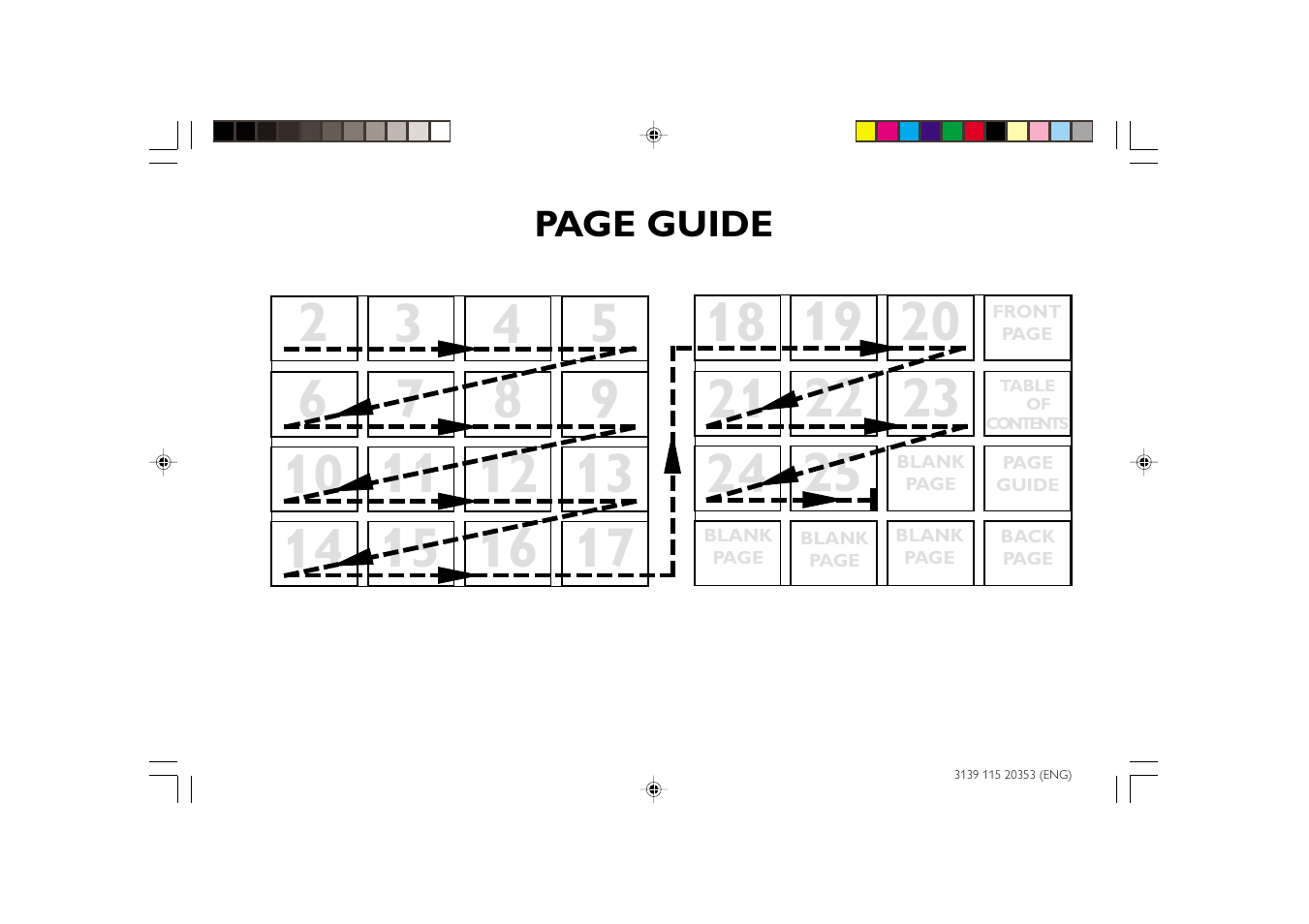 Page guide | Philips FWC250 User Manual | Page 27 / 28