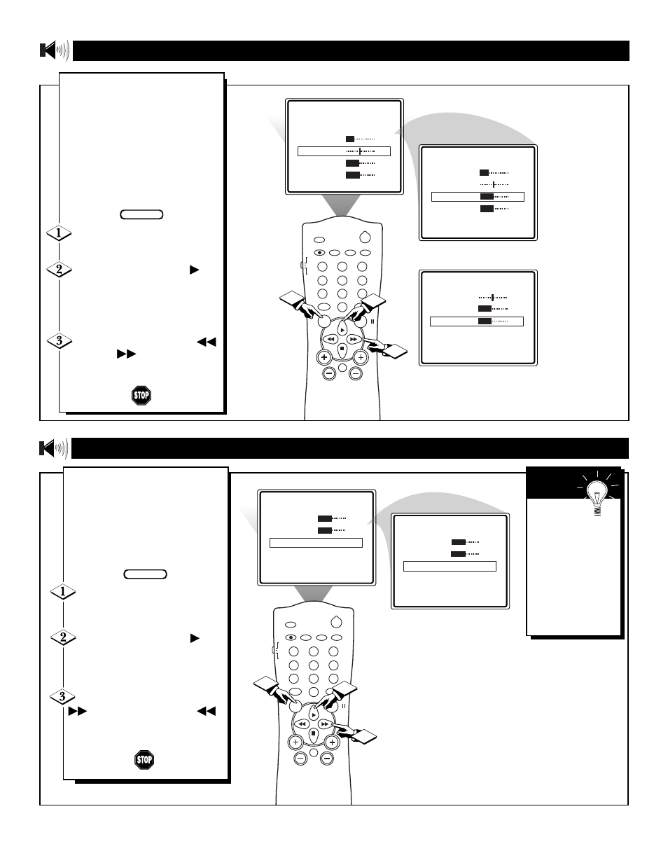 Sing the, Reble, Ass and | Alance, Ontrols, Ncredible, Urround, Eature, Or 2 3 1 | Philips 20PT91S User Manual | Page 22 / 40