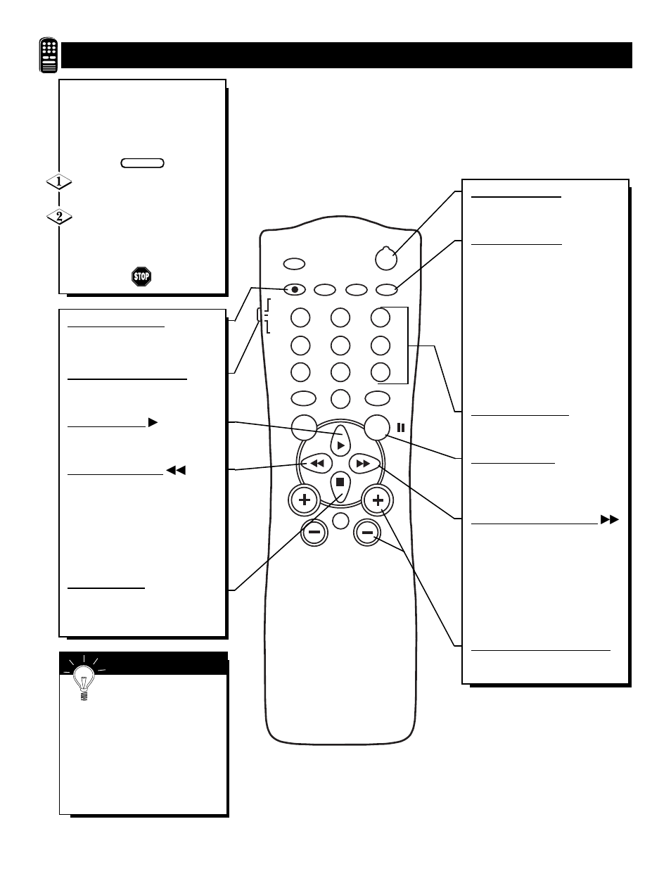 Vcr b, Sing the, Emote | Uttons | Philips 20PT91S User Manual | Page 36 / 40