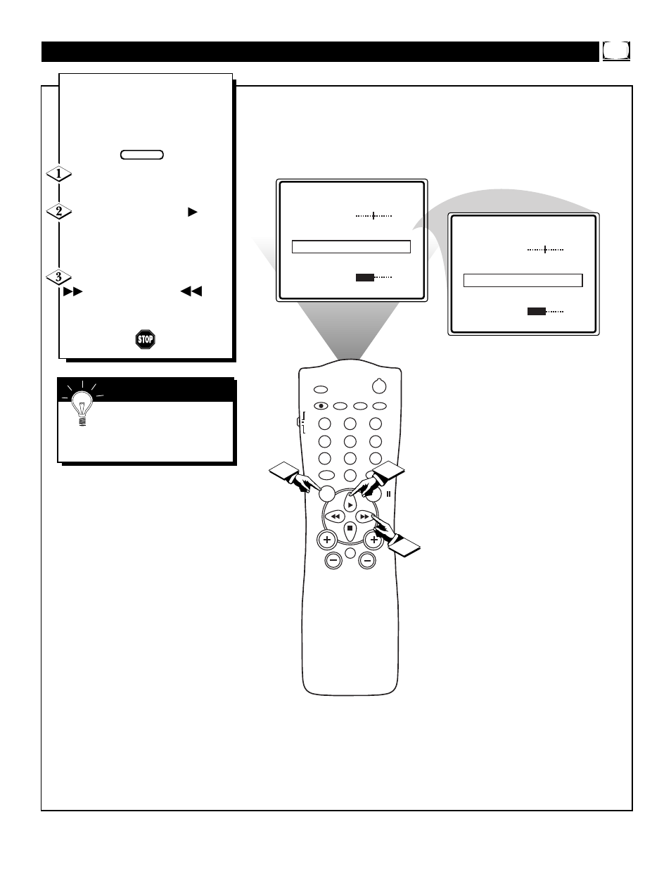 Ctivating the, Ontrast, Lack | Tretch, Ontrol | Philips 20PT91S User Manual | Page 7 / 40