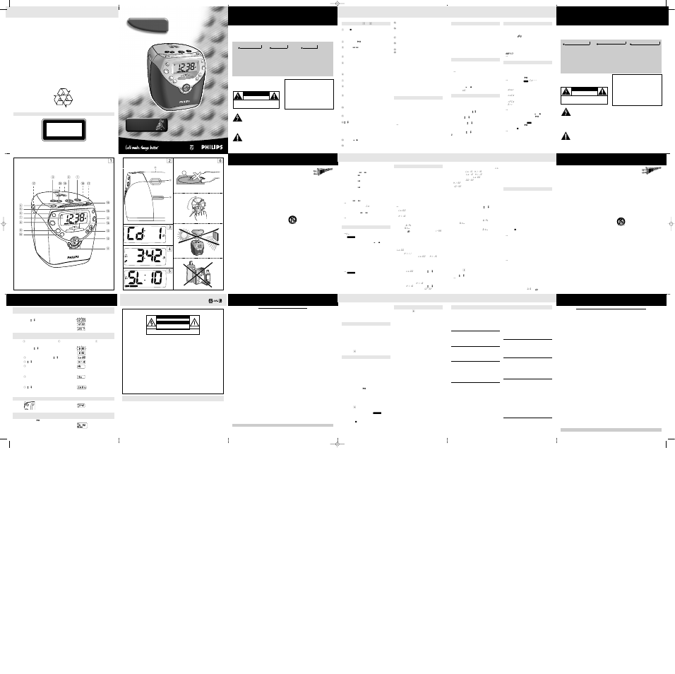 Philips AJ3950 User Manual | 2 pages