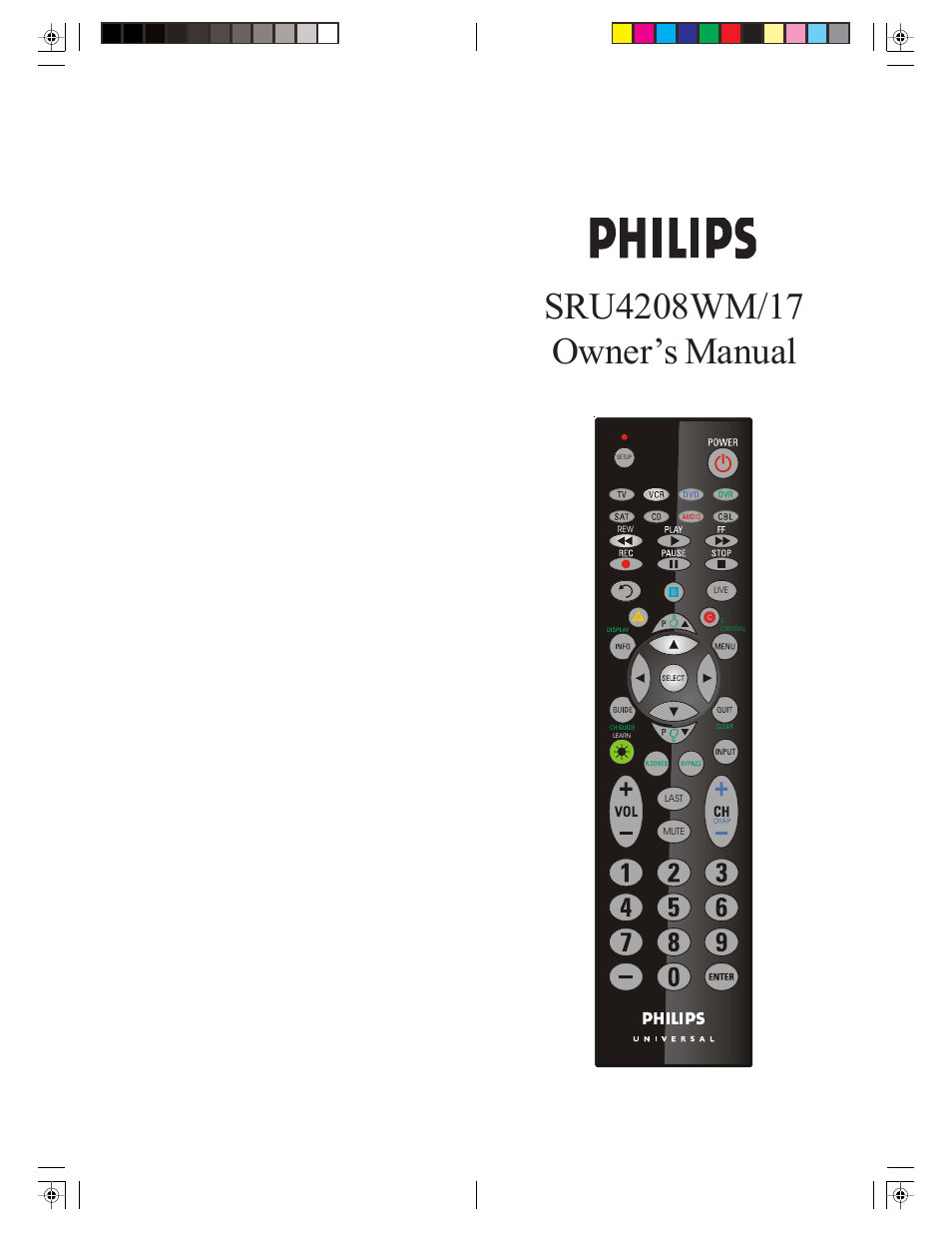 Philips SRU4208WM-17 User Manual | 21 pages