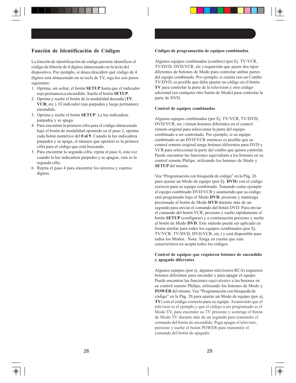 Preparación, cont | Philips SRU4208WM-17 User Manual | Page 15 / 21