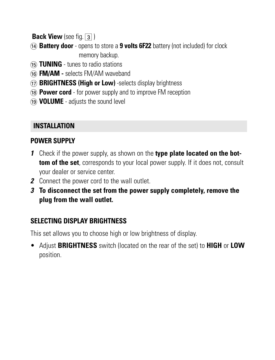 Philips AJ3540-37B User Manual | Page 9 / 14