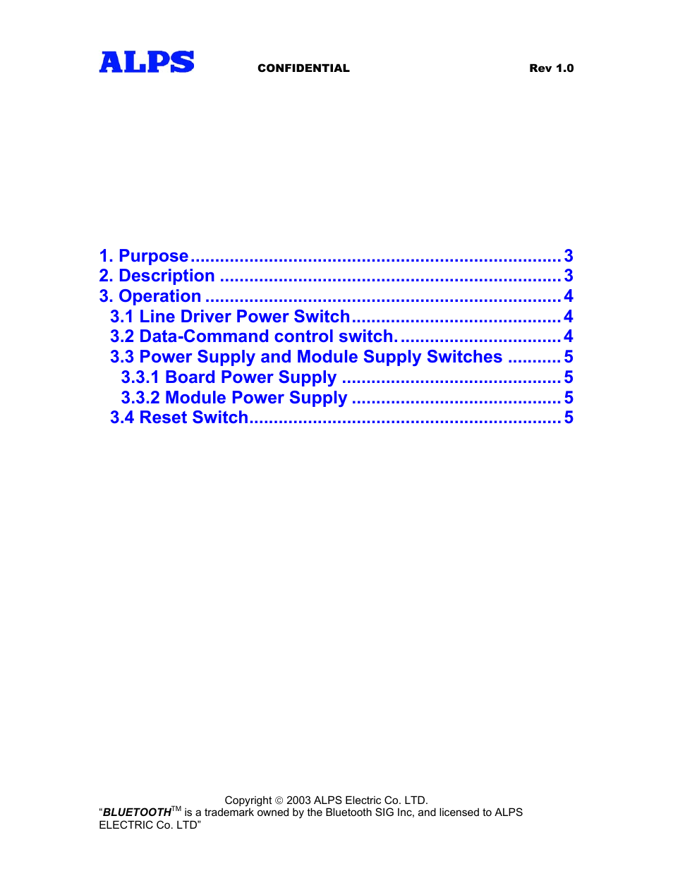 Alps Electric Virtual Cable Light Module User Manual | Page 2 / 5