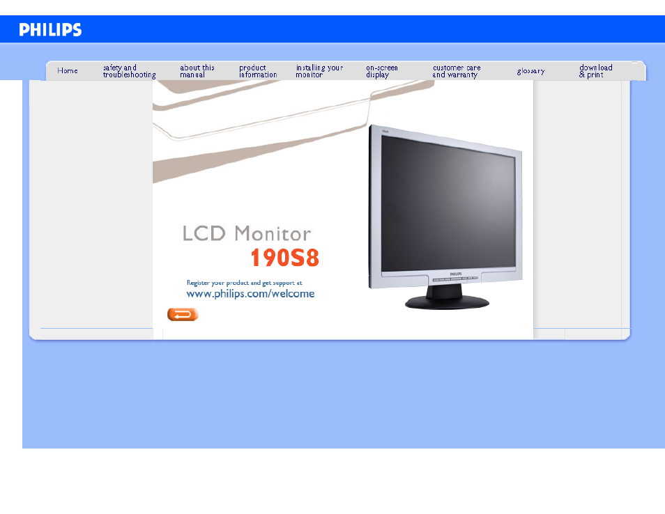 Philips 190S8FB-27 User Manual | 109 pages