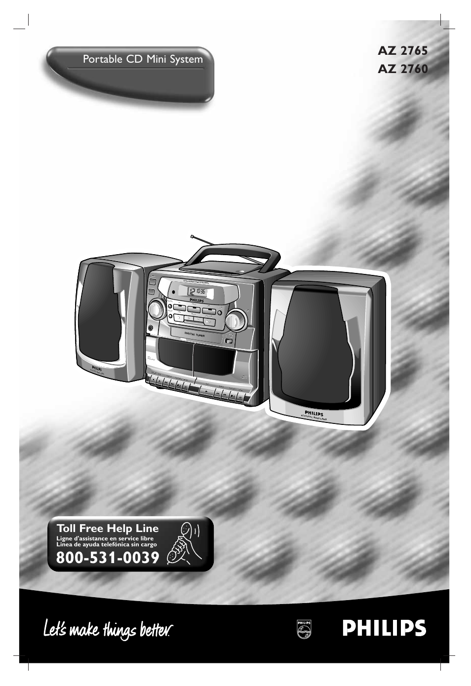 Philips Portable CD Mini System User Manual | 47 pages