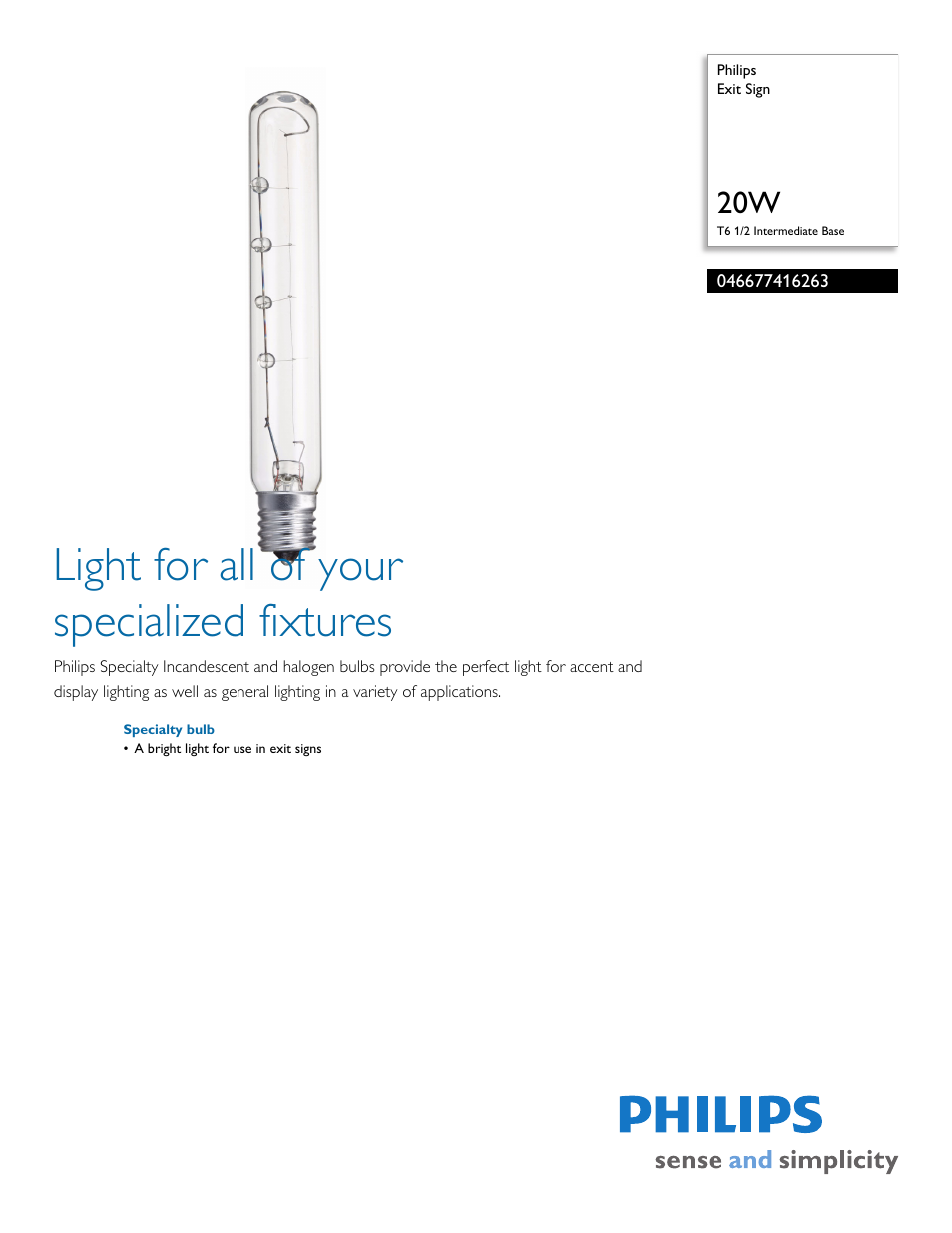 Philips 046677416263 User Manual | 2 pages