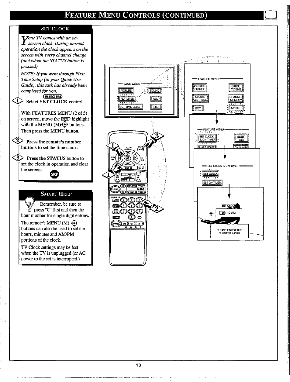 Eature, Ontrols, Continued | Philips MX3297B User Manual | Page 13 / 56