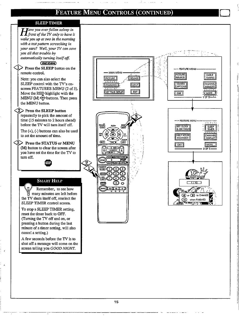 Eature, Ontrols, Continued | Philips MX3297B User Manual | Page 15 / 56