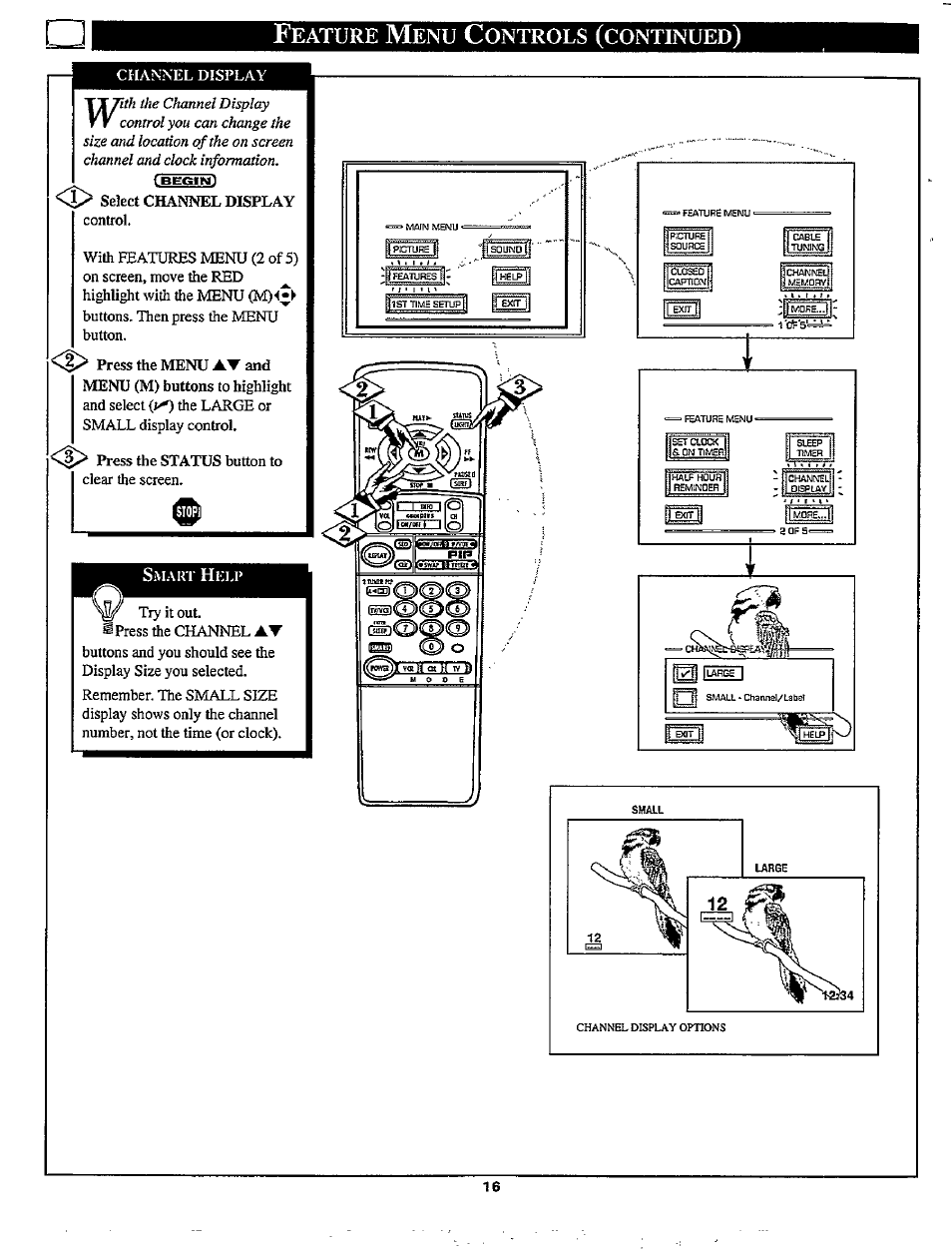 Eature, Ontrols, Continued | Philips MX3297B User Manual | Page 16 / 56