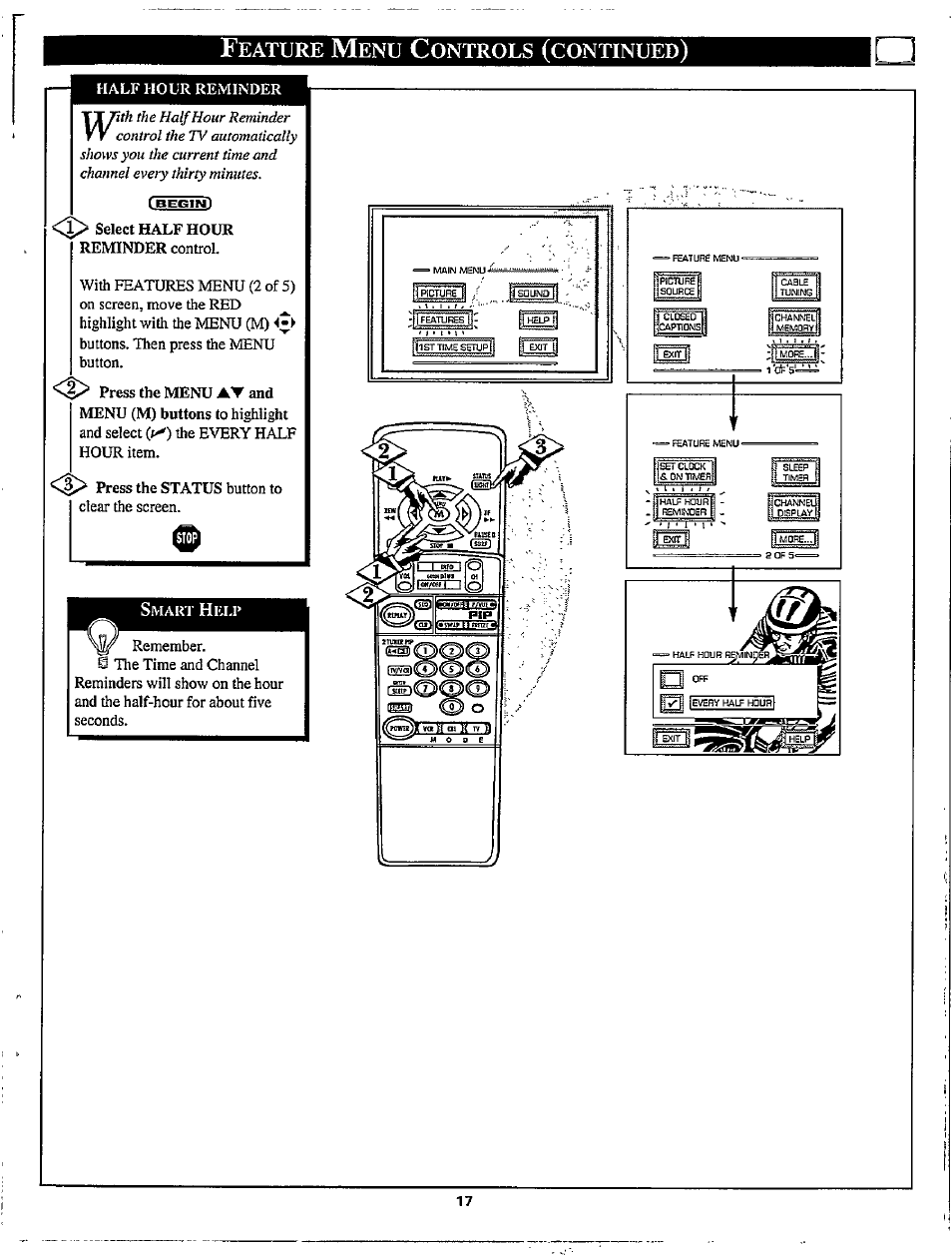 Eature, Ontrols, Continued | Philips MX3297B User Manual | Page 17 / 56