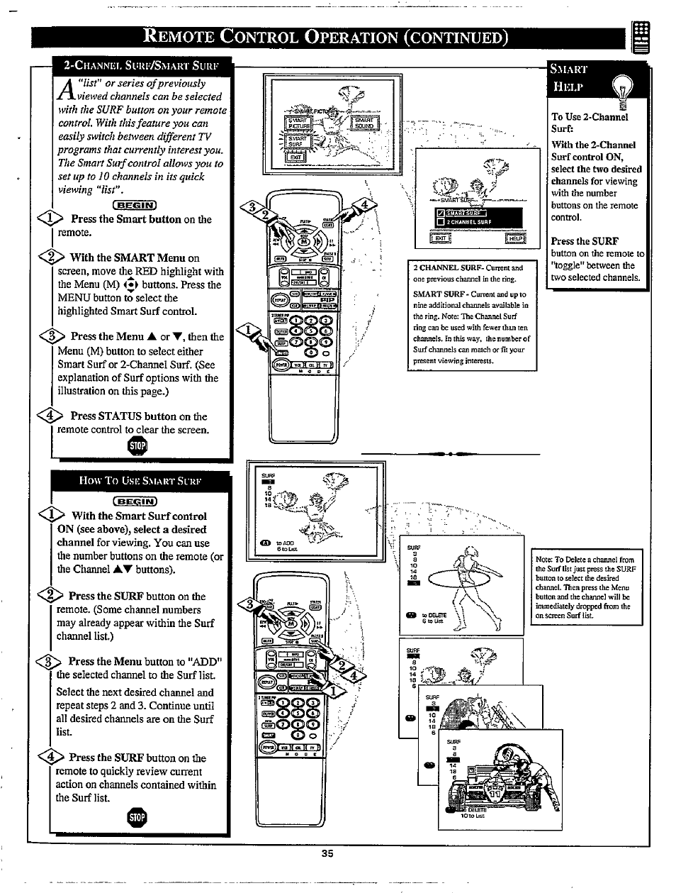 Emote, Ontrol, Peration | Continued | Philips MX3297B User Manual | Page 35 / 56