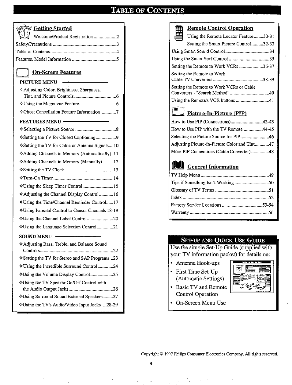Philips MX3297B User Manual | Page 4 / 56