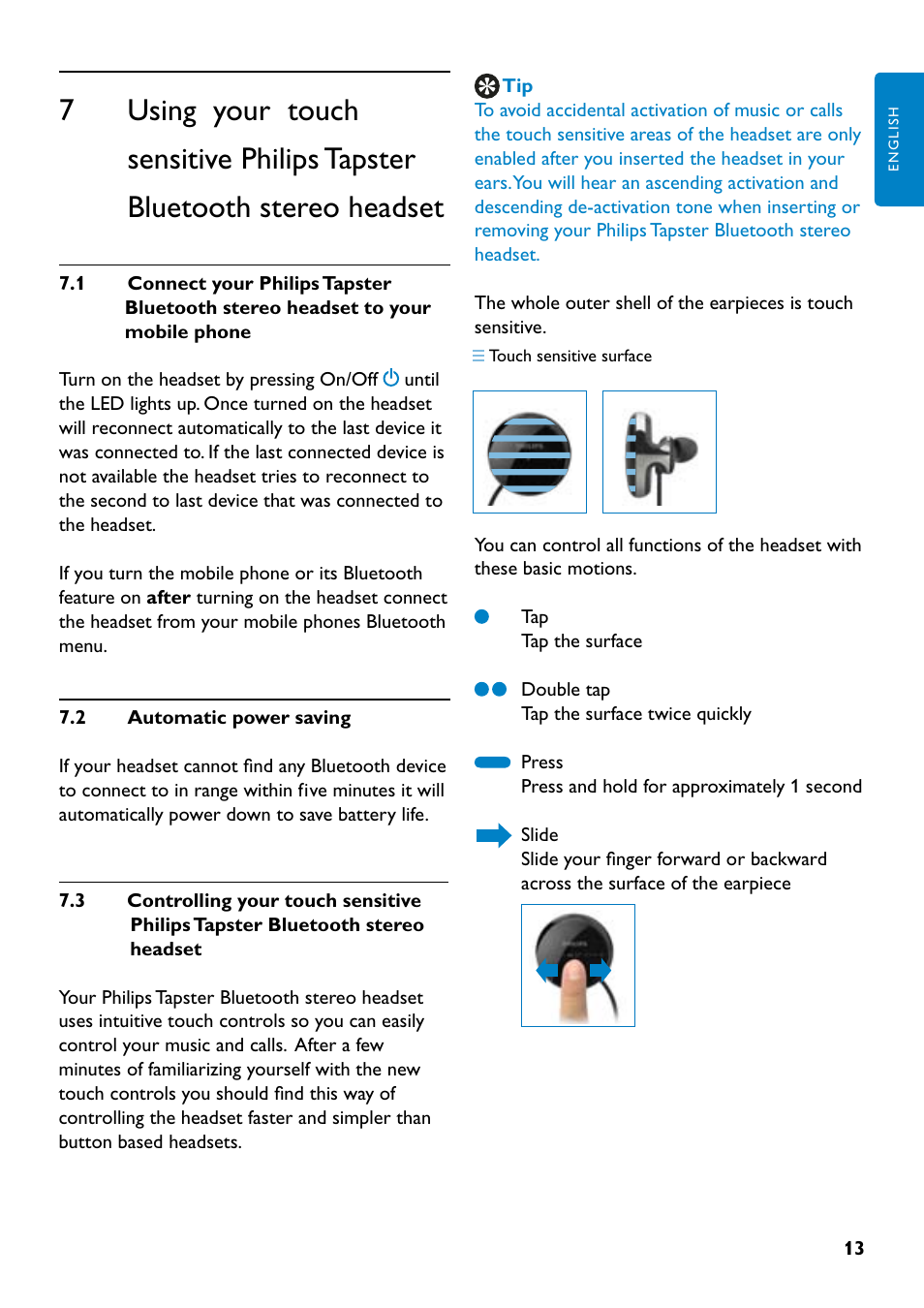 Philips SHB7110-37 User Manual | Page 13 / 21