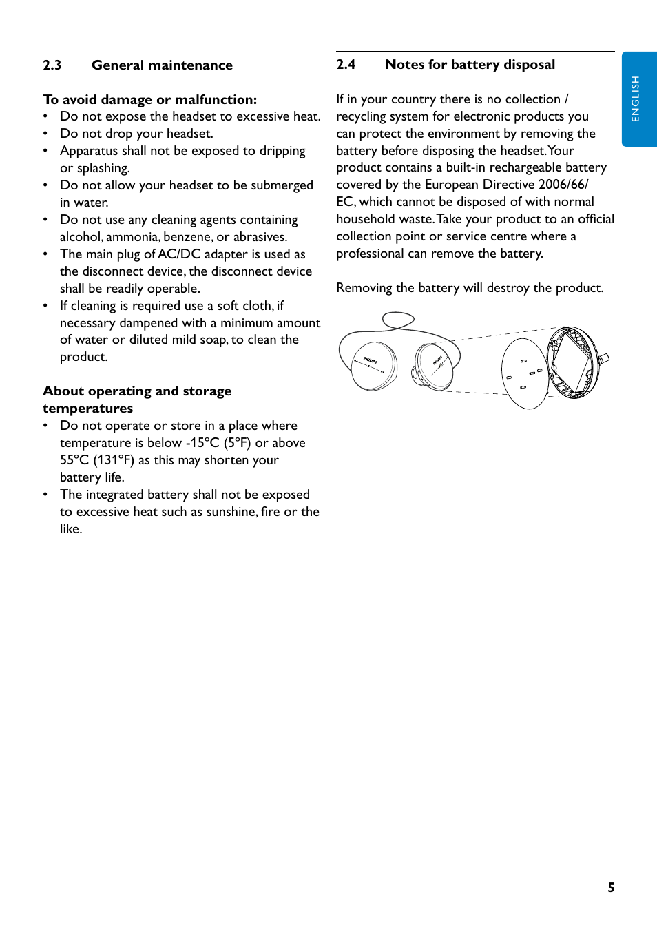 Philips SHB7110-37 User Manual | Page 5 / 21