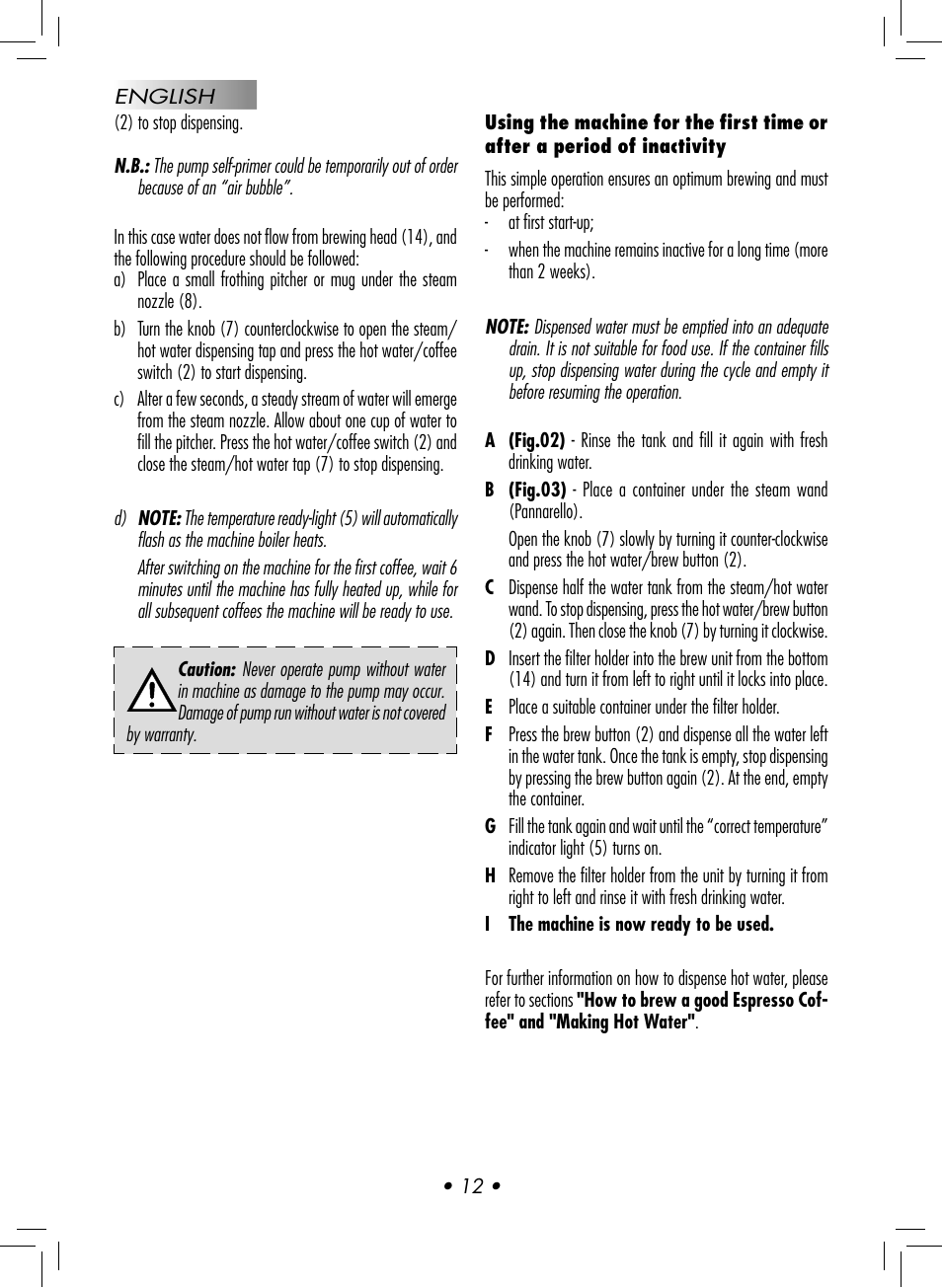Philips GAGGIA NEW ES06 COLOR RED User Manual | Page 15 / 76
