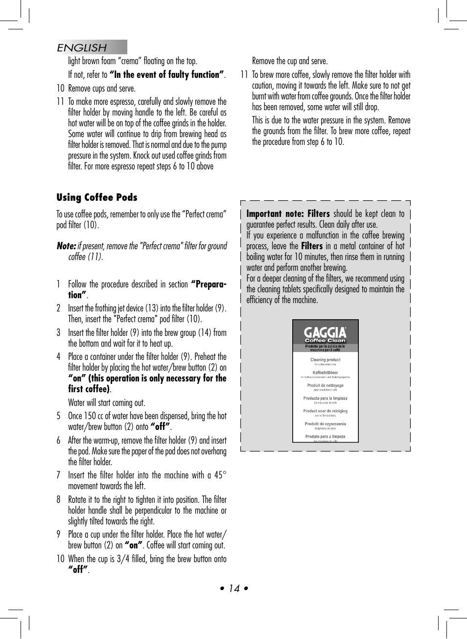 Philips GAGGIA NEW ES06 COLOR RED User Manual | Page 17 / 76