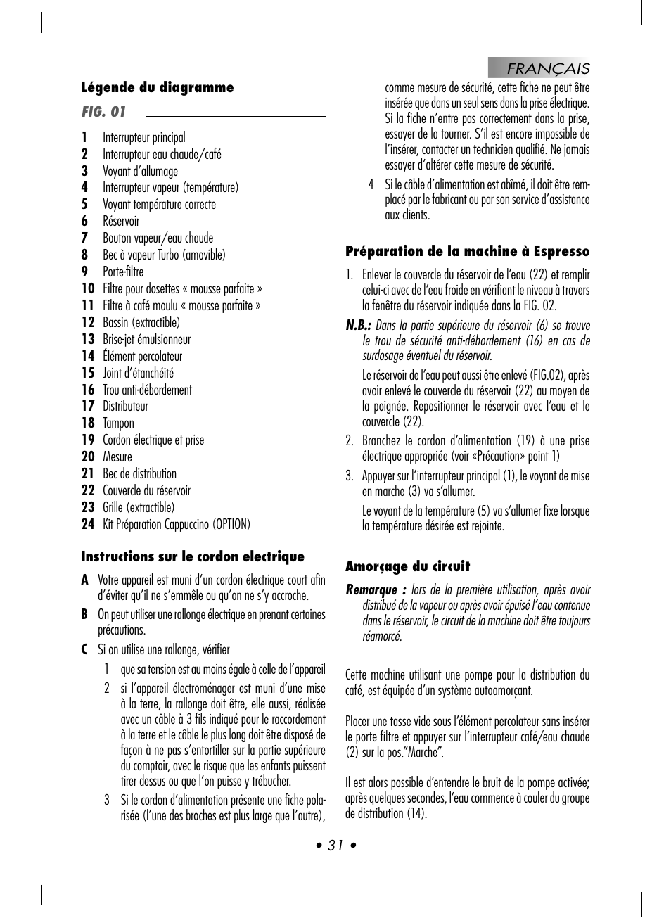 Philips GAGGIA NEW ES06 COLOR RED User Manual | Page 34 / 76