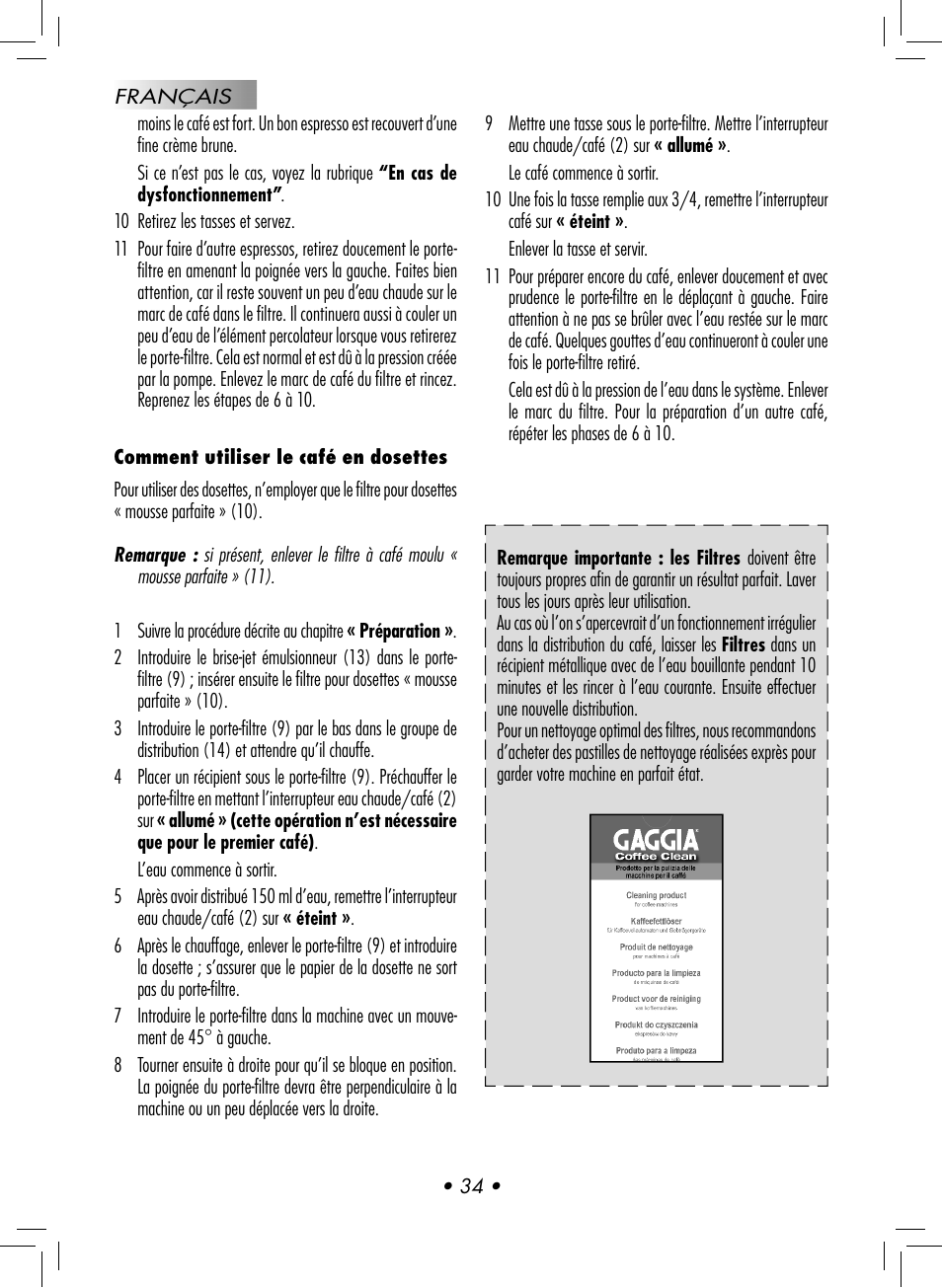 Philips GAGGIA NEW ES06 COLOR RED User Manual | Page 37 / 76
