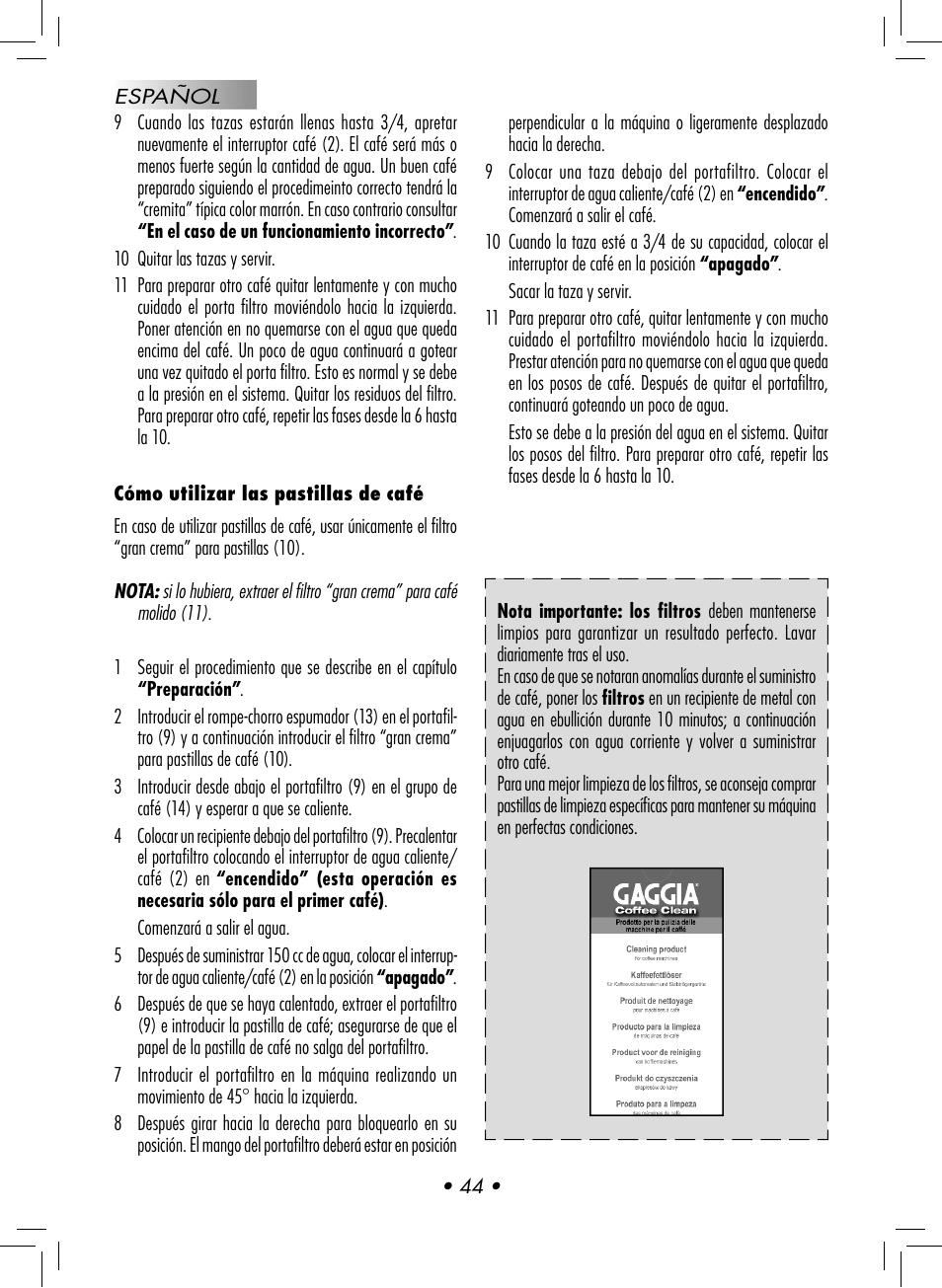 Philips GAGGIA NEW ES06 COLOR RED User Manual | Page 47 / 76