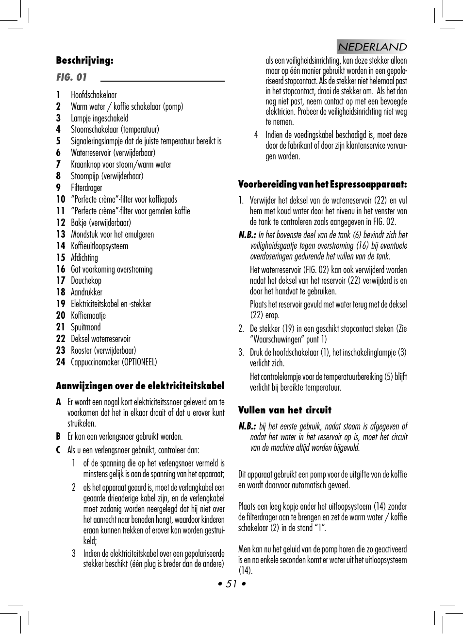 Philips GAGGIA NEW ES06 COLOR RED User Manual | Page 54 / 76
