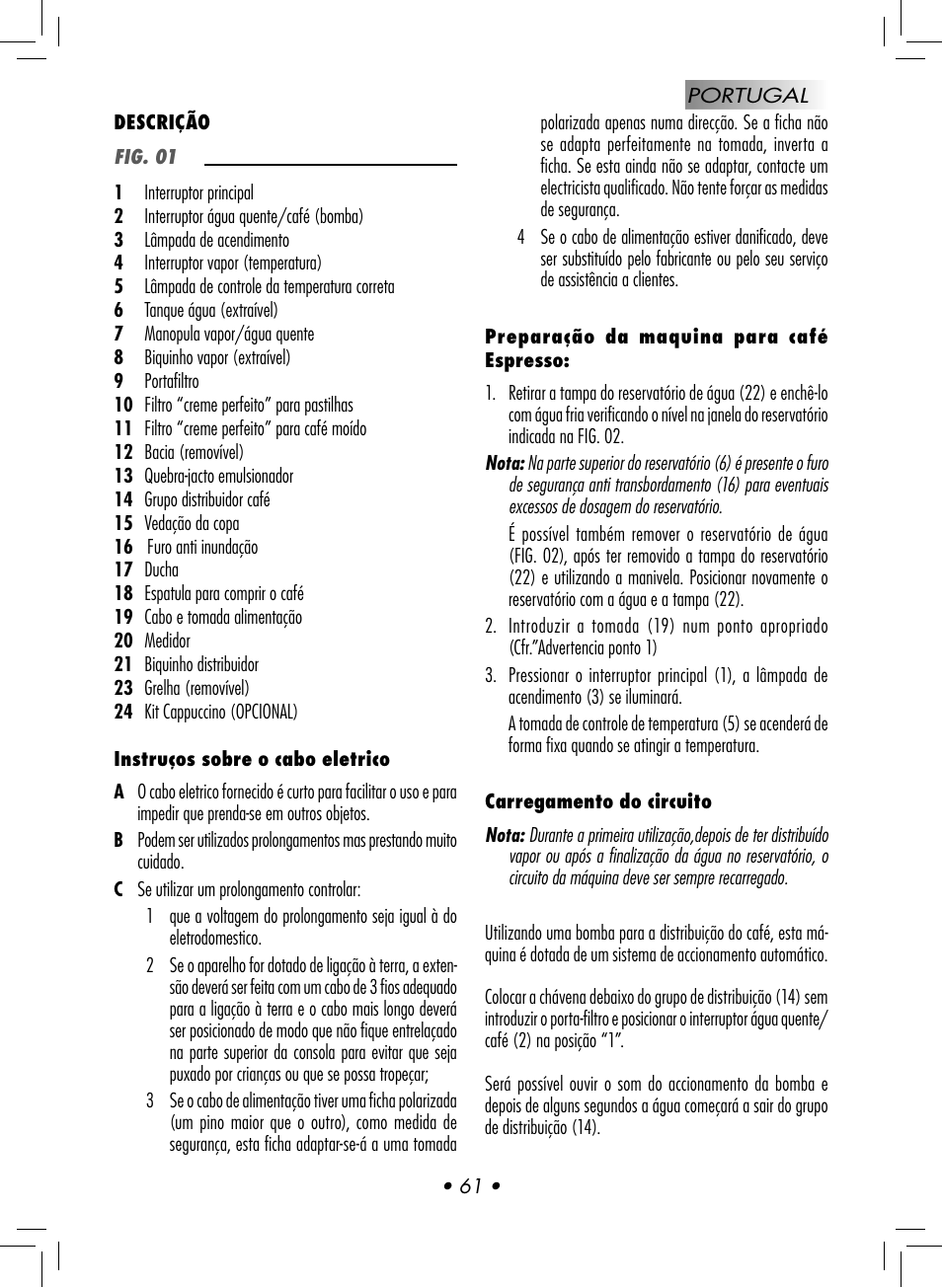 Philips GAGGIA NEW ES06 COLOR RED User Manual | Page 64 / 76