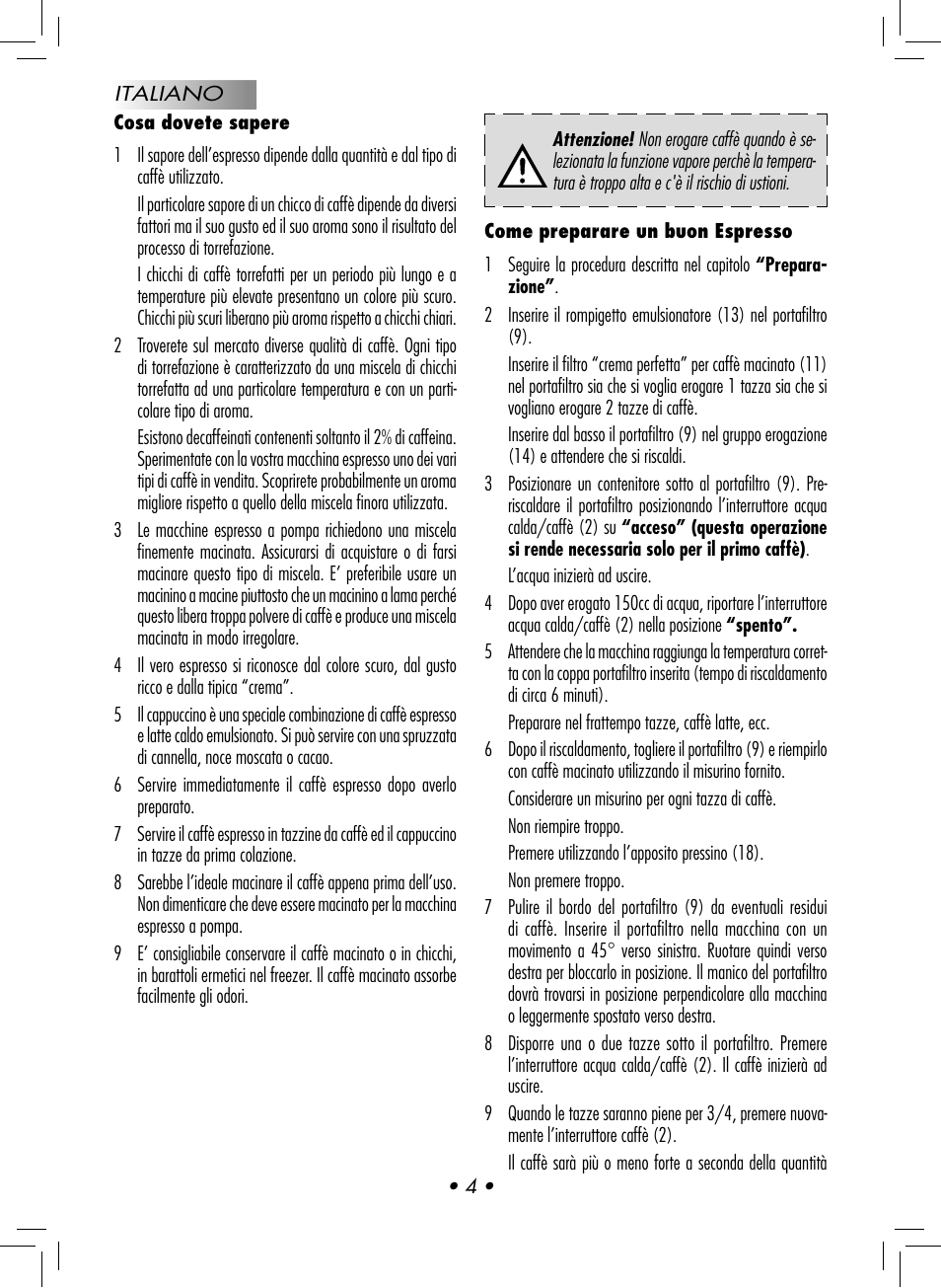 Philips GAGGIA NEW ES06 COLOR RED User Manual | Page 7 / 76