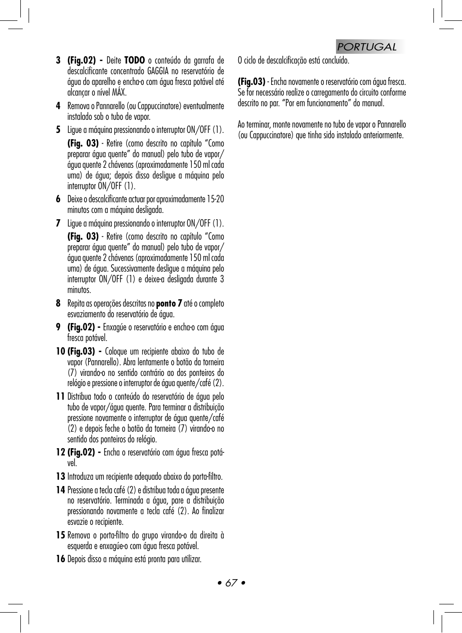 Philips GAGGIA NEW ES06 COLOR RED User Manual | Page 70 / 76