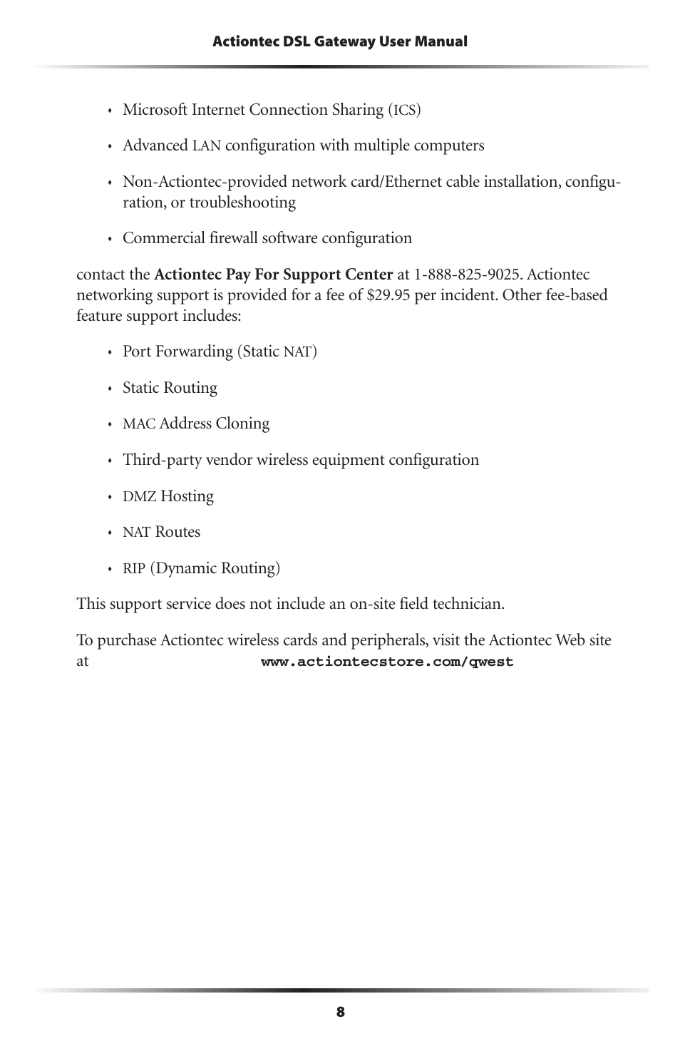 Actiontec electronic Wireless DSL Gateway GT704WG-QW04 User Manual | Page 11 / 97