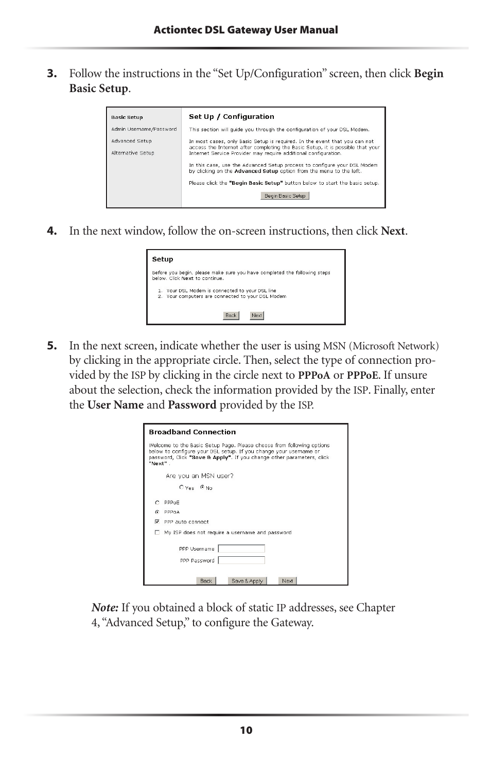 Actiontec electronic Wireless DSL Gateway GT704WG-QW04 User Manual | Page 13 / 97