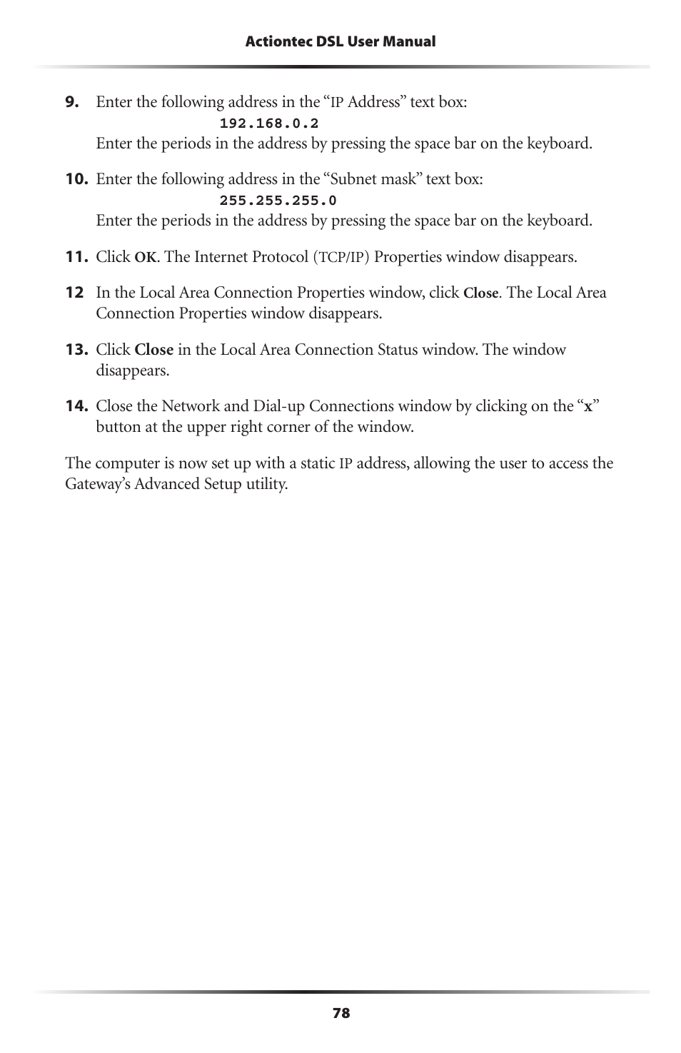 Actiontec electronic Wireless DSL Gateway GT704WG-QW04 User Manual | Page 81 / 97