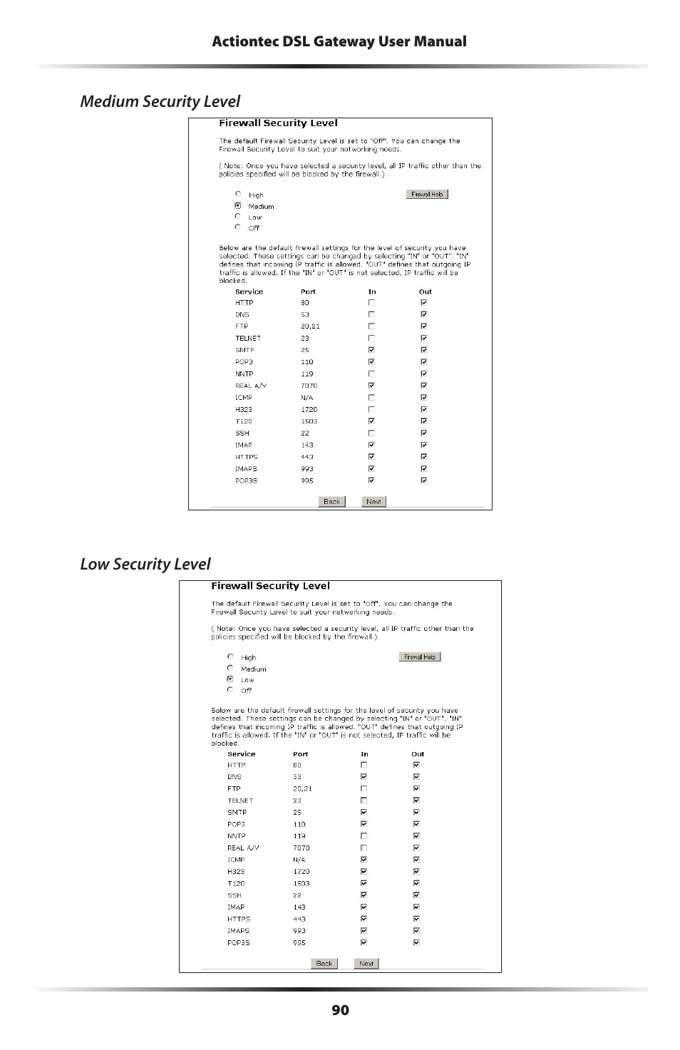 Actiontec electronic Wireless DSL Gateway GT704WG-QW04 User Manual | Page 93 / 97