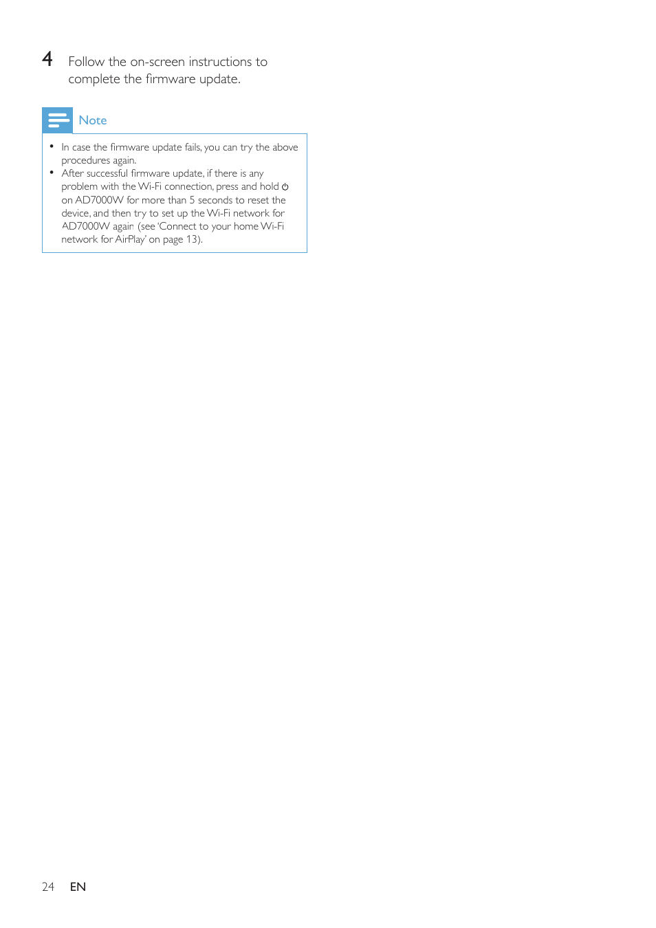 Philips AD7000W-37 User Manual | Page 24 / 28