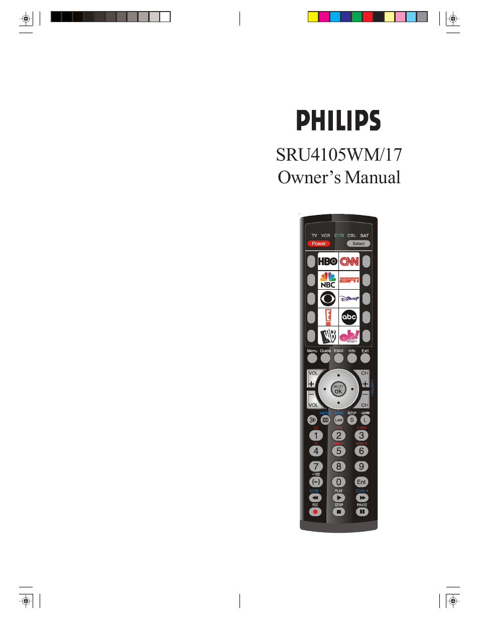 Philips SRU4105WM-17 User Manual | 23 pages