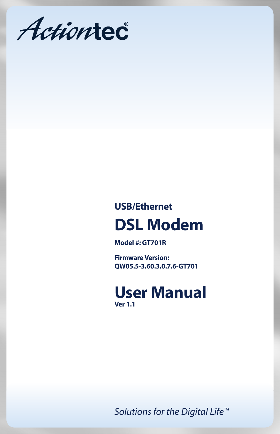Actiontec electronic GT701R User Manual | 113 pages