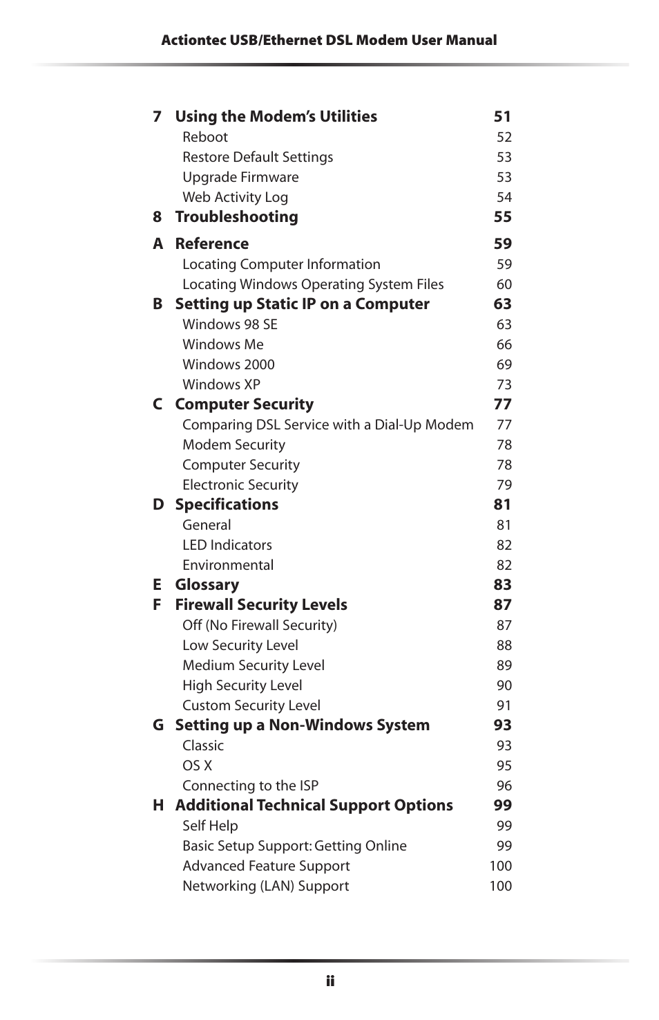 Actiontec electronic GT701R User Manual | Page 3 / 113