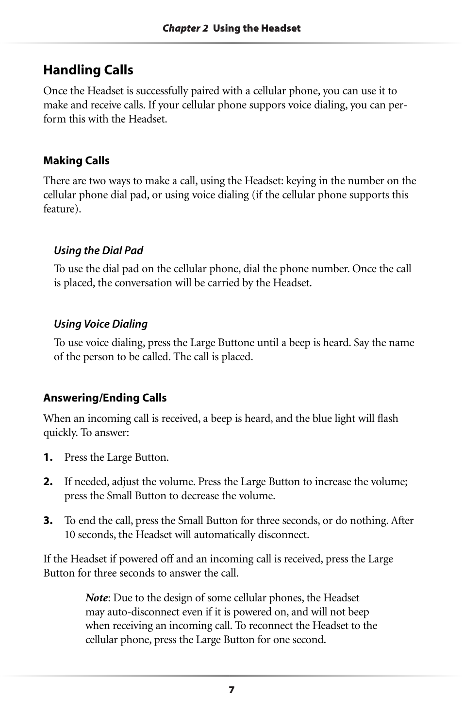 Actiontec electronic BTHS-6023 User Manual | Page 10 / 21