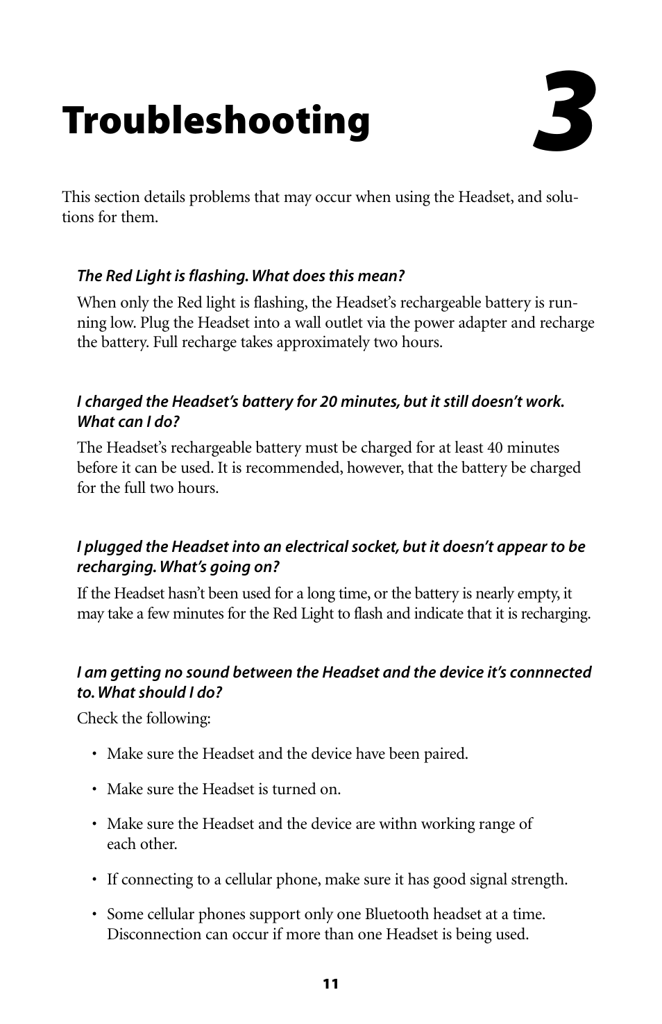 Troubleshooting | Actiontec electronic BTHS-6023 User Manual | Page 14 / 21