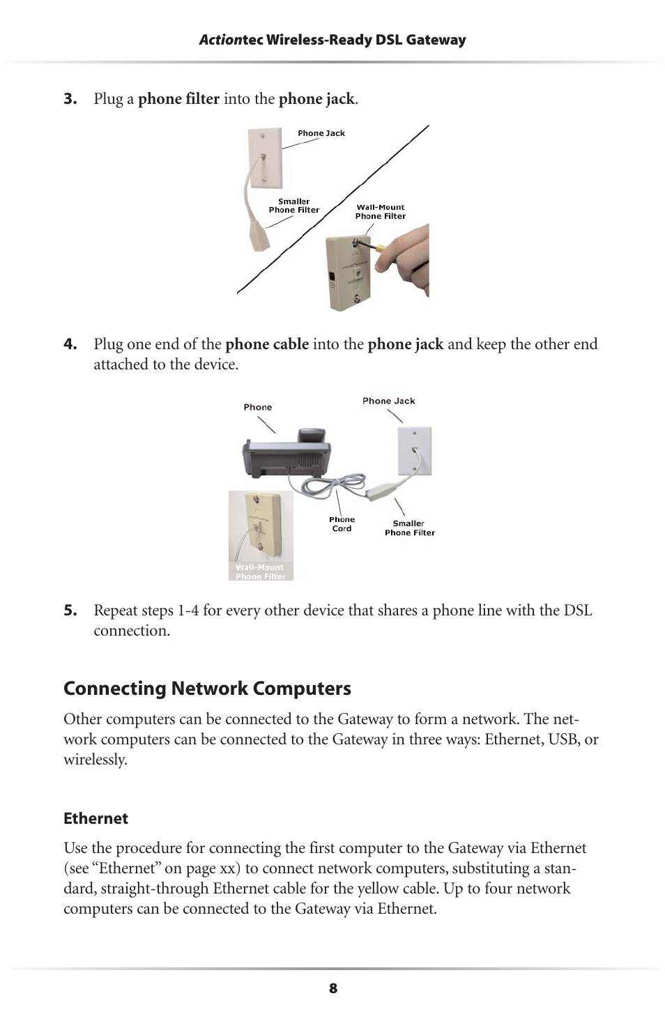 Connecting network computers | Actiontec electronic Wireless-Ready User Manual | Page 11 / 69