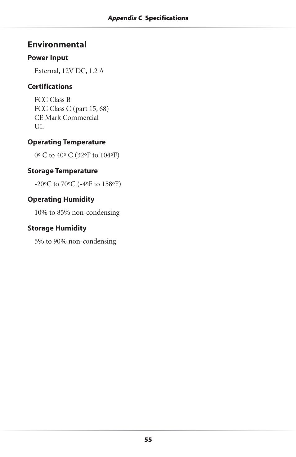 Environmental | Actiontec electronic Wireless-Ready User Manual | Page 58 / 69